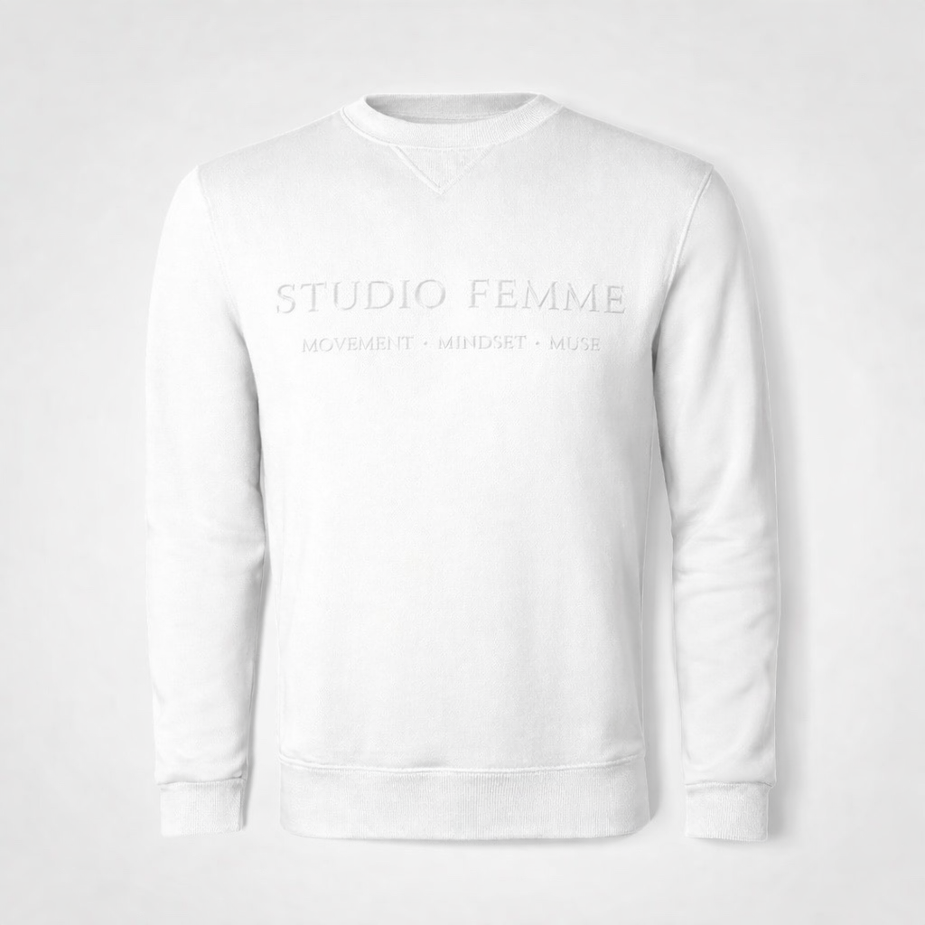 Studio Femme Embossed Crew Sweater